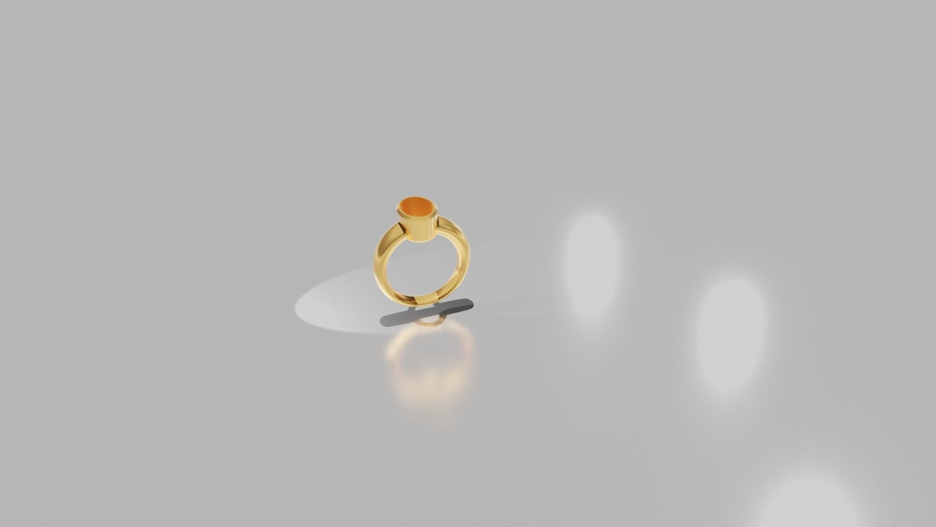 Stone-Setting Ring Oval 3D print model_2
