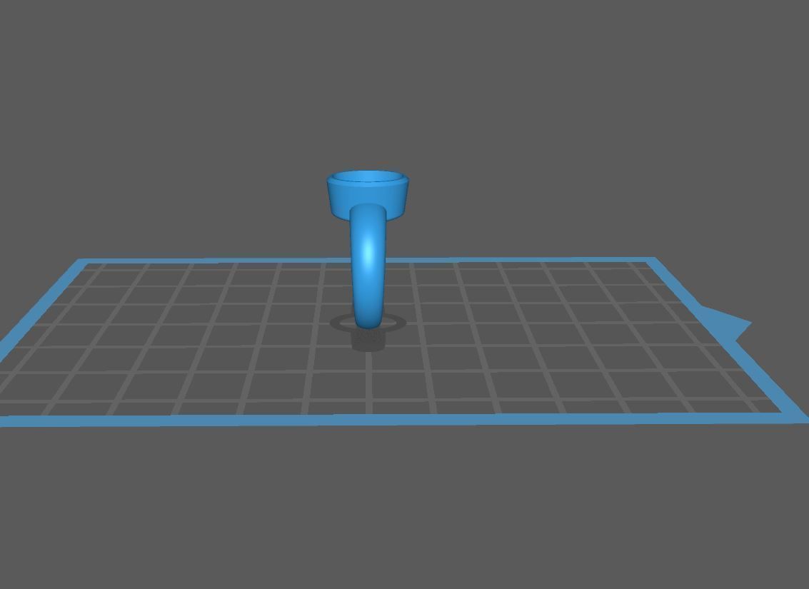 Stone-Setting Ring Oval 3D print model_4