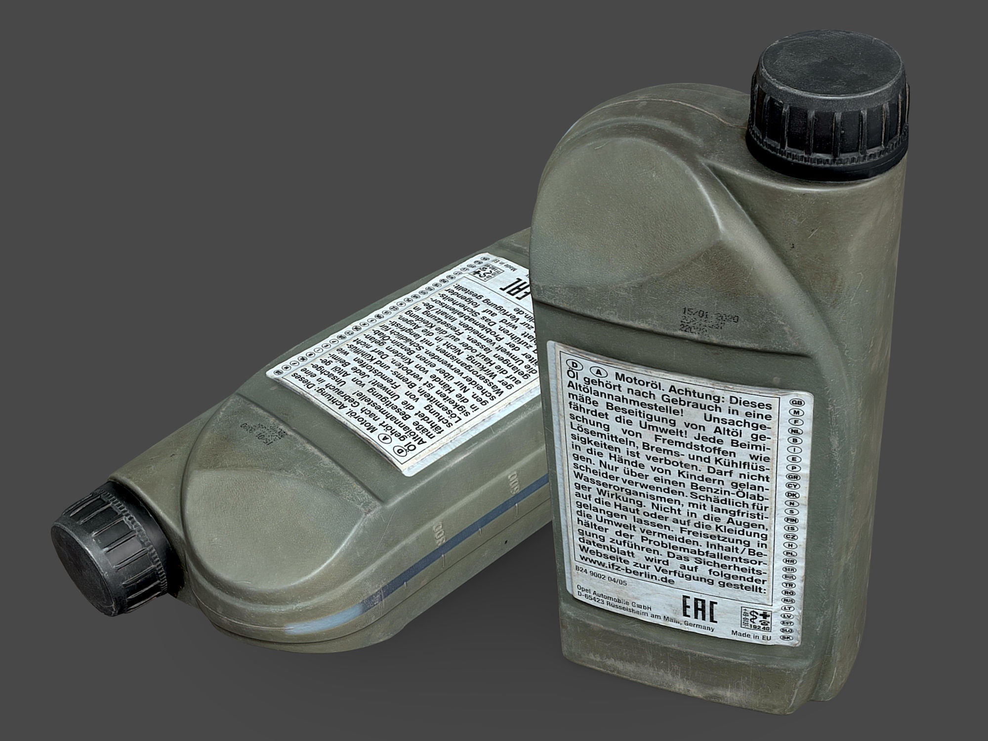 Motor Oil Bottle 3D model_2