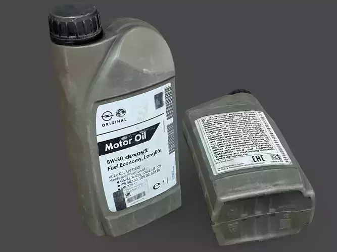 Motor Oil Bottle 3D model