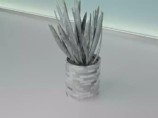Bricks pot 41 plant 3D print model