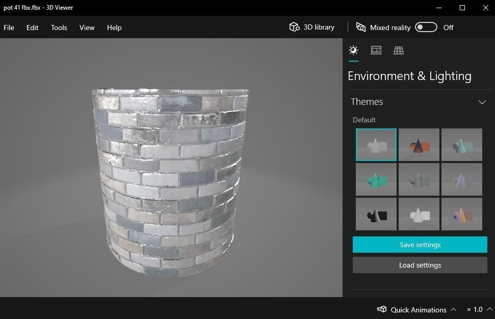 Bricks pot 41 plant 3D print model_15