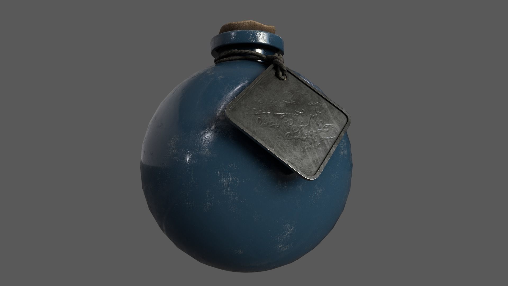 Potion Vial 01 3D model_2