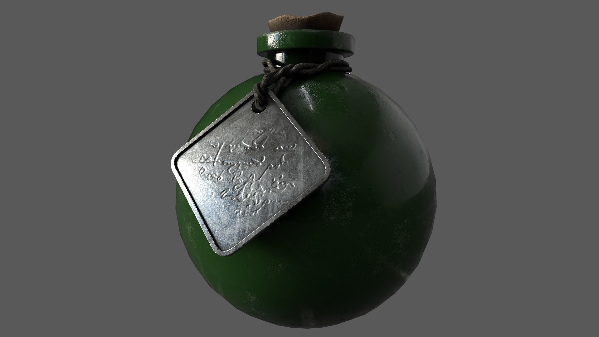 Potion Vial 01 3D model_3