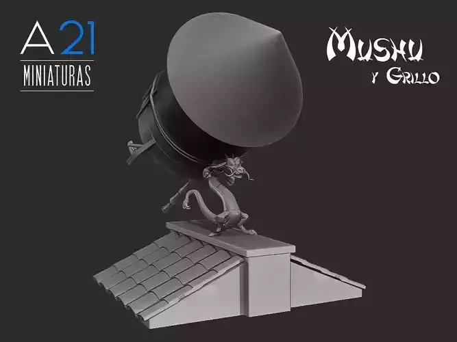 Mushu from Mulan 3D Model 3D print model