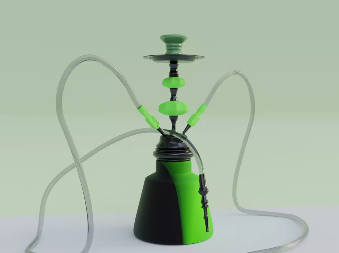 smoking pipe Low-poly 3D model_0