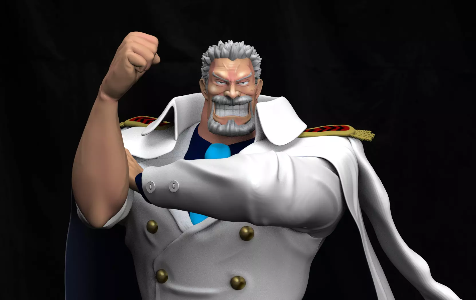 Monkey D Garp One Piece 3D print model
