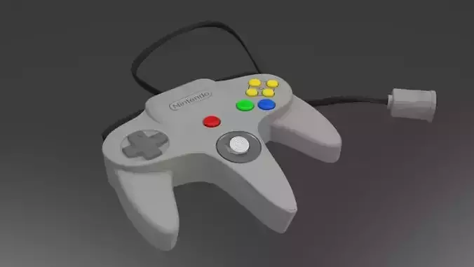 Nintendo 64 control Free 3D model