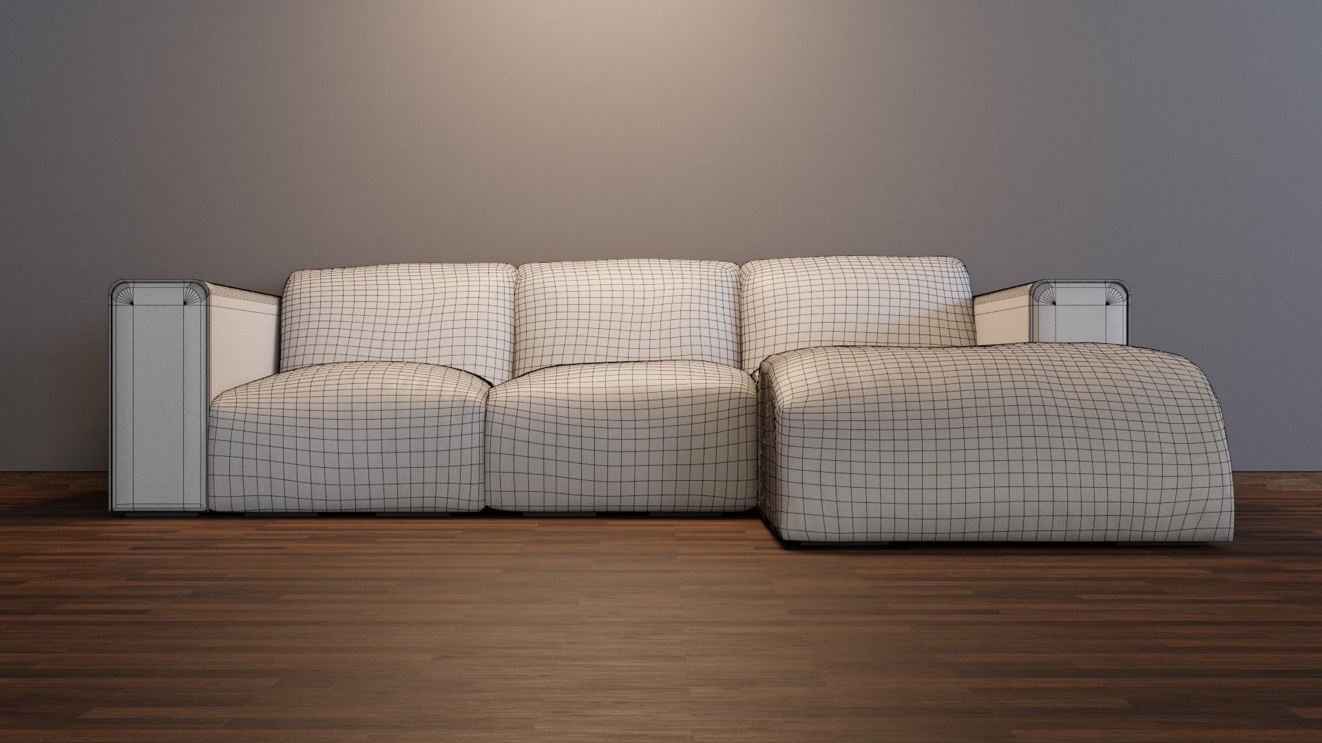 Designer Couch 4 3D model_2