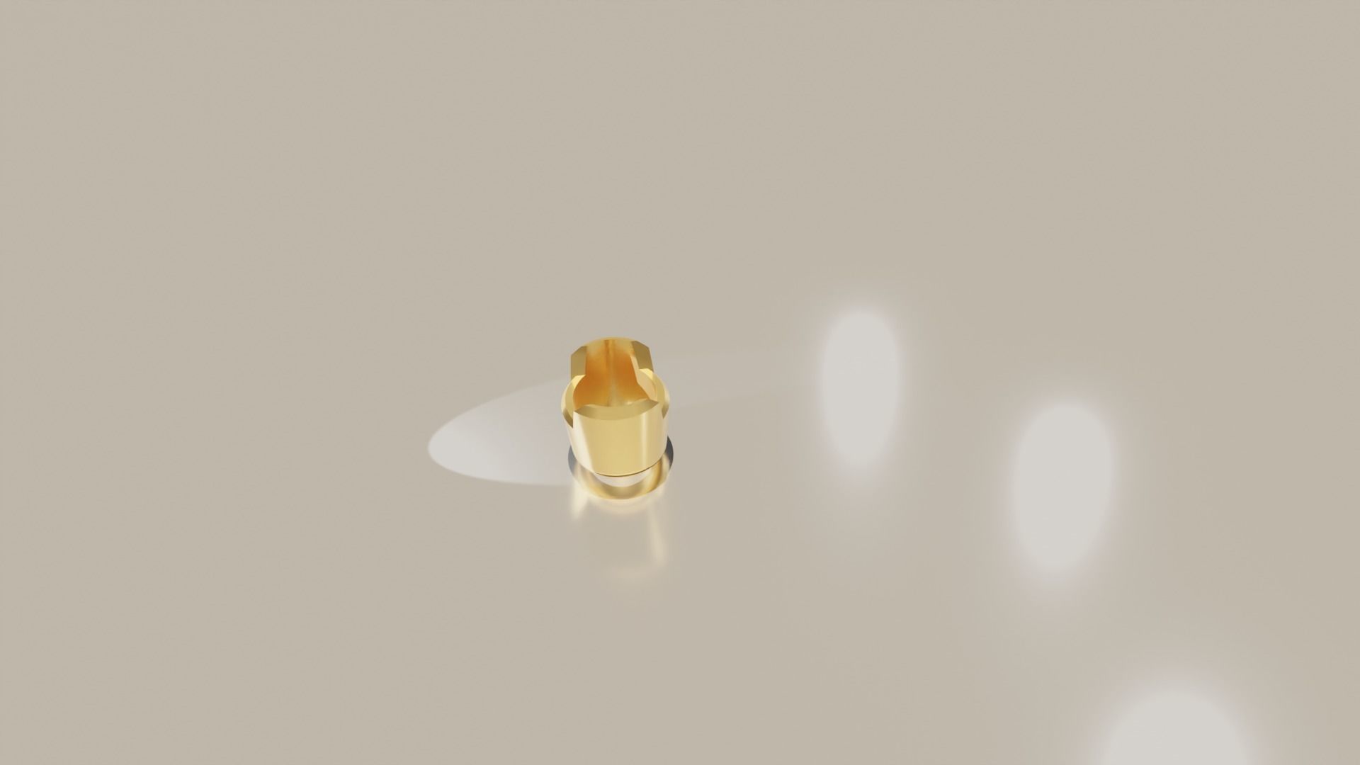 Ready-Made Stone Setting Oval Cut Gemstone 3D print model_1