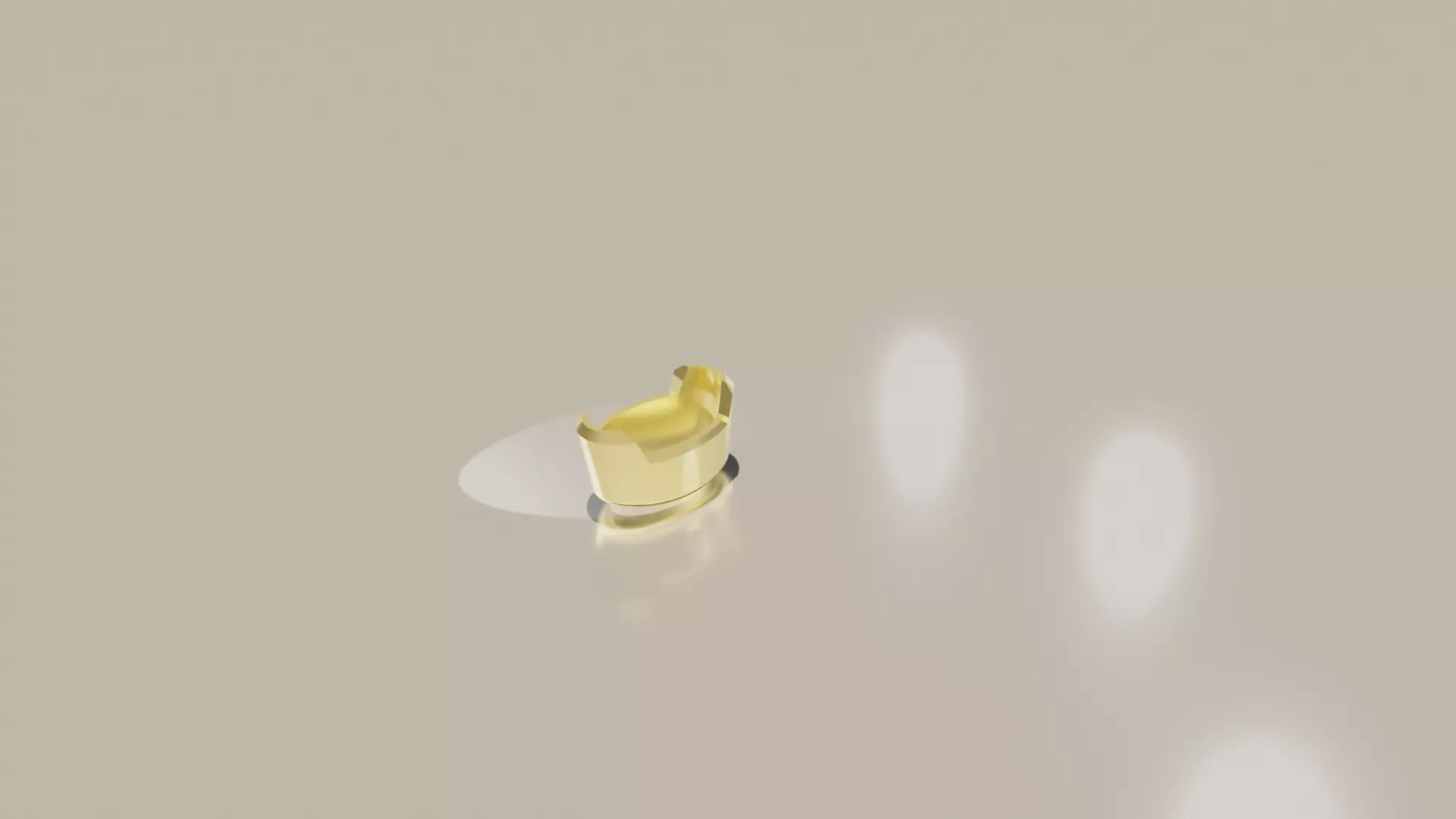 Ready-Made Stone Setting Oval Cut Gemstone 3D print model_0