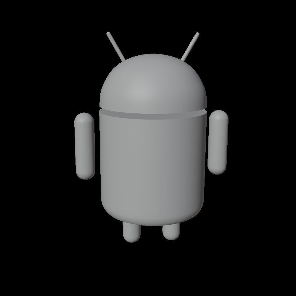 android model with eyes Free 3D model_9