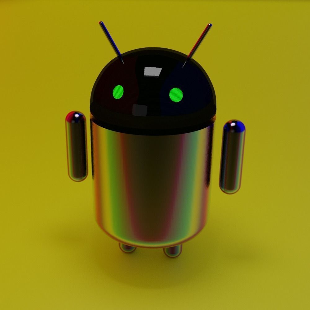 android model with eyes Free 3D model_3