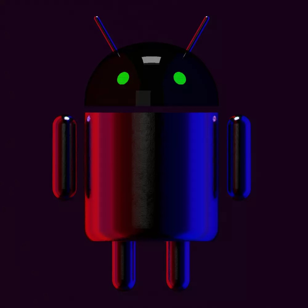 android model with eyes Free 3D model_0