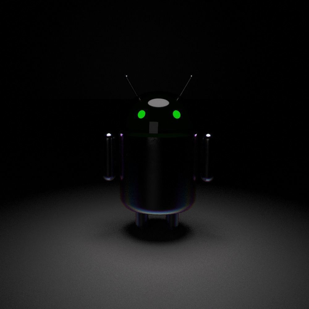 android model with eyes Free 3D model_1