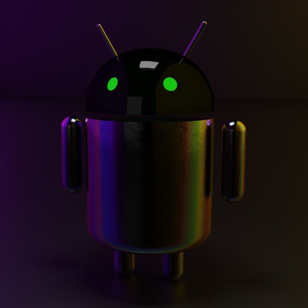 android model with eyes Free 3D model_4