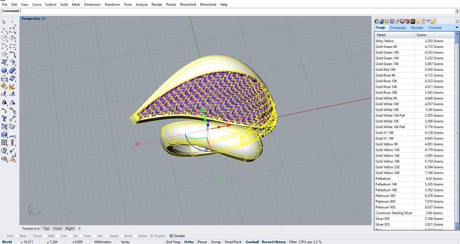 Leaf Ring 3D print model_7