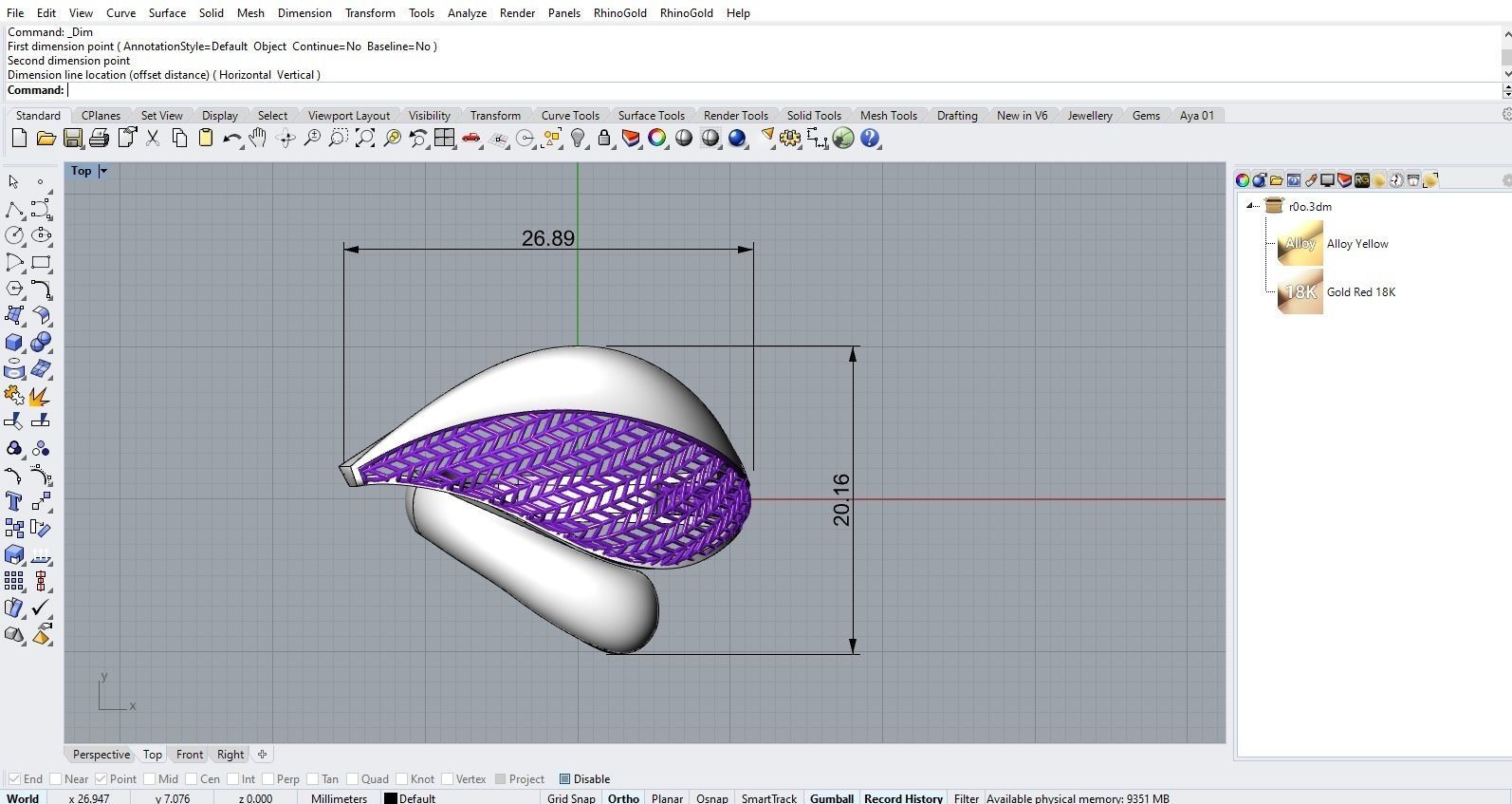 Leaf Ring 3D print model_6