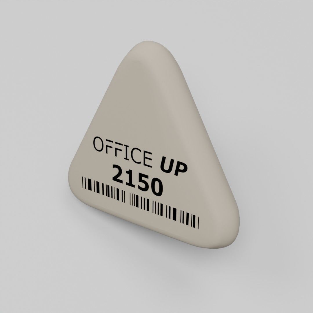 Triangle eraser  3D model_2