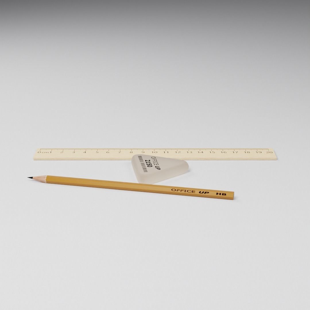 Triangle eraser  3D model_6