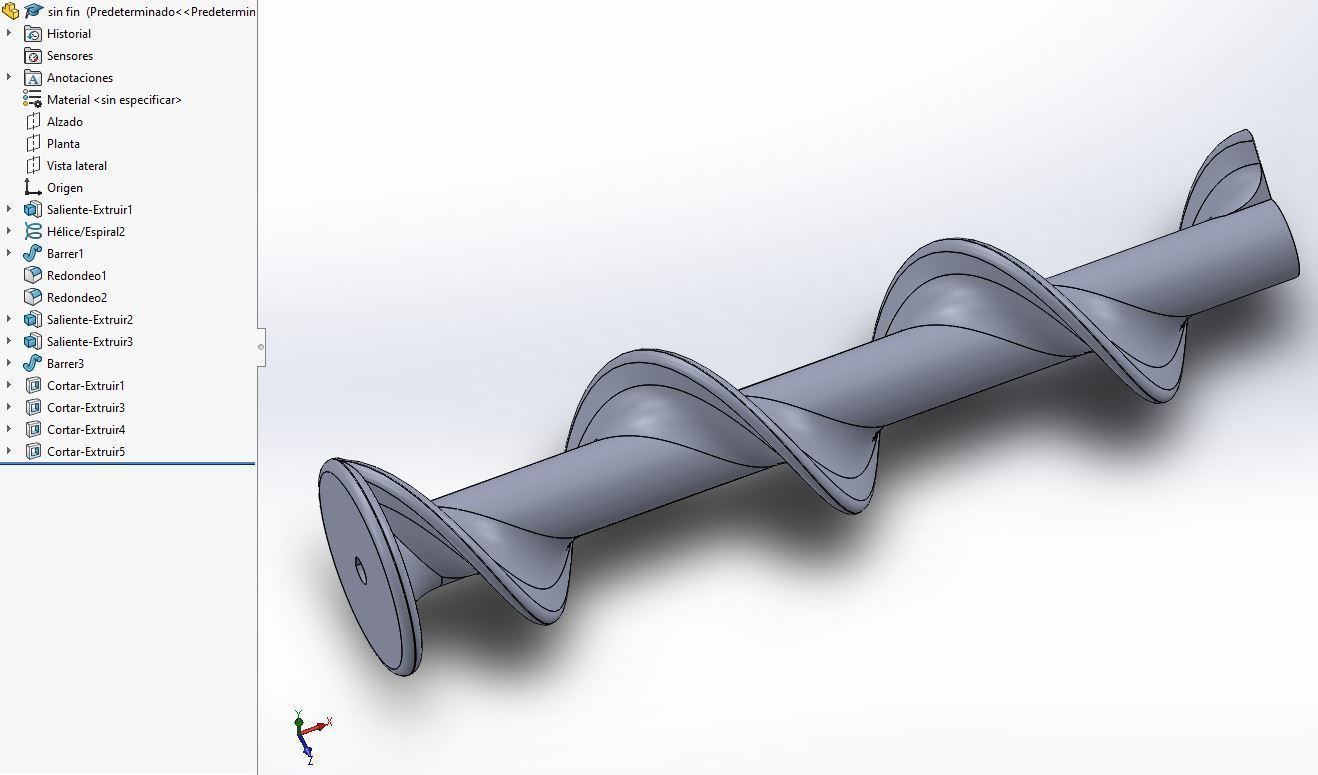 Endless screw - Tornillo sin fin 3D print model_1