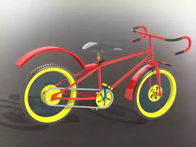 Bicycle with wheels