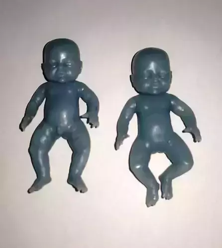 Baby Boy and Baby Girl High Resolution for Mold making 