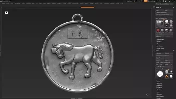 Horse Zodiac Sign 3d print model 3D print model 3D print model