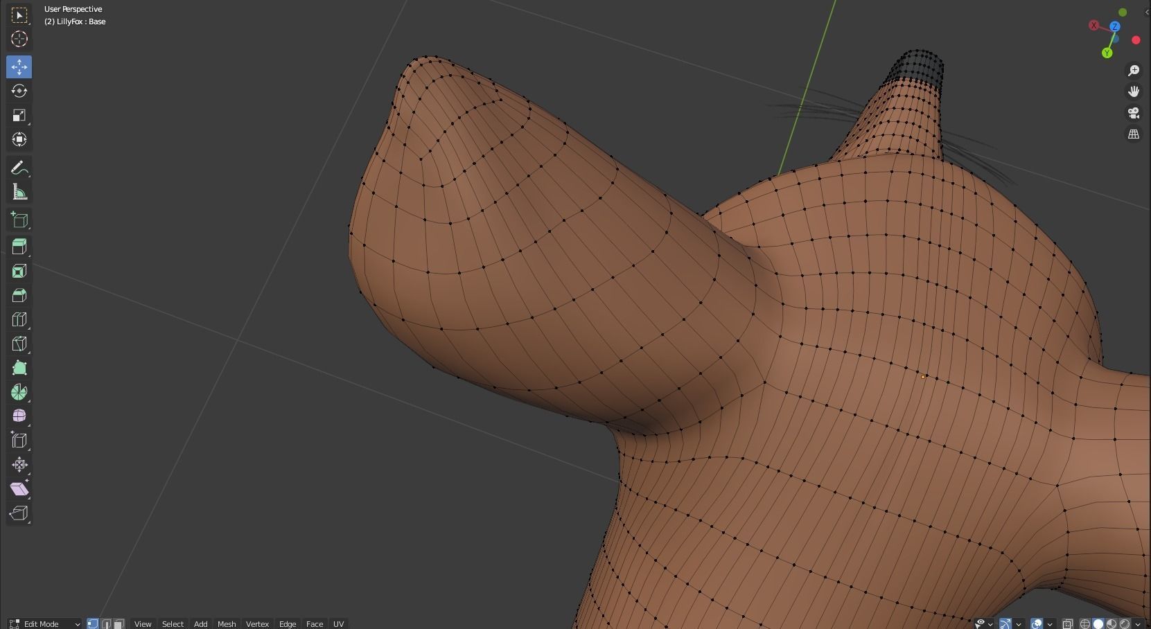 Lilly Female Fox 3D model_44