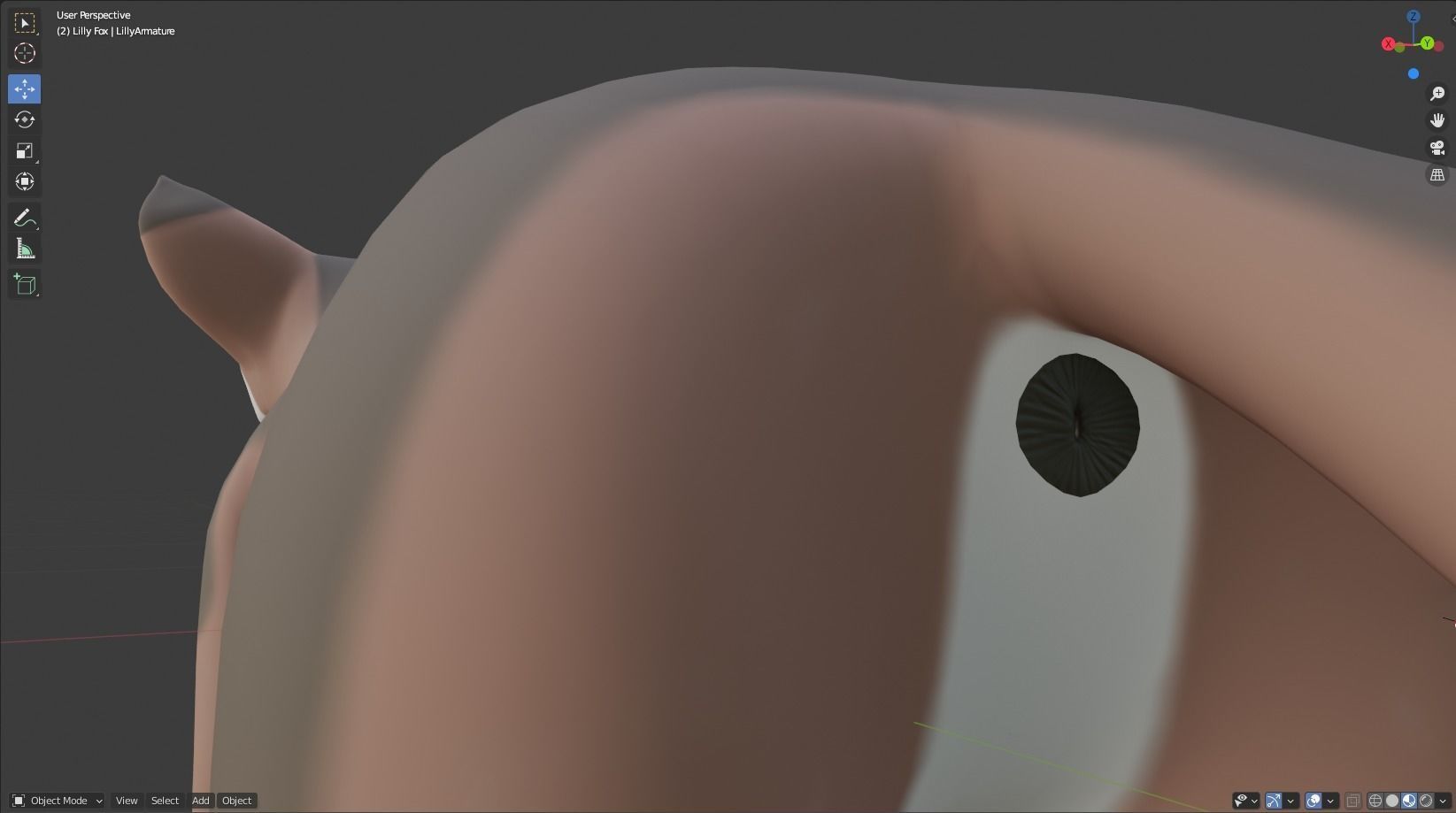 Lilly Female Fox 3D model_38