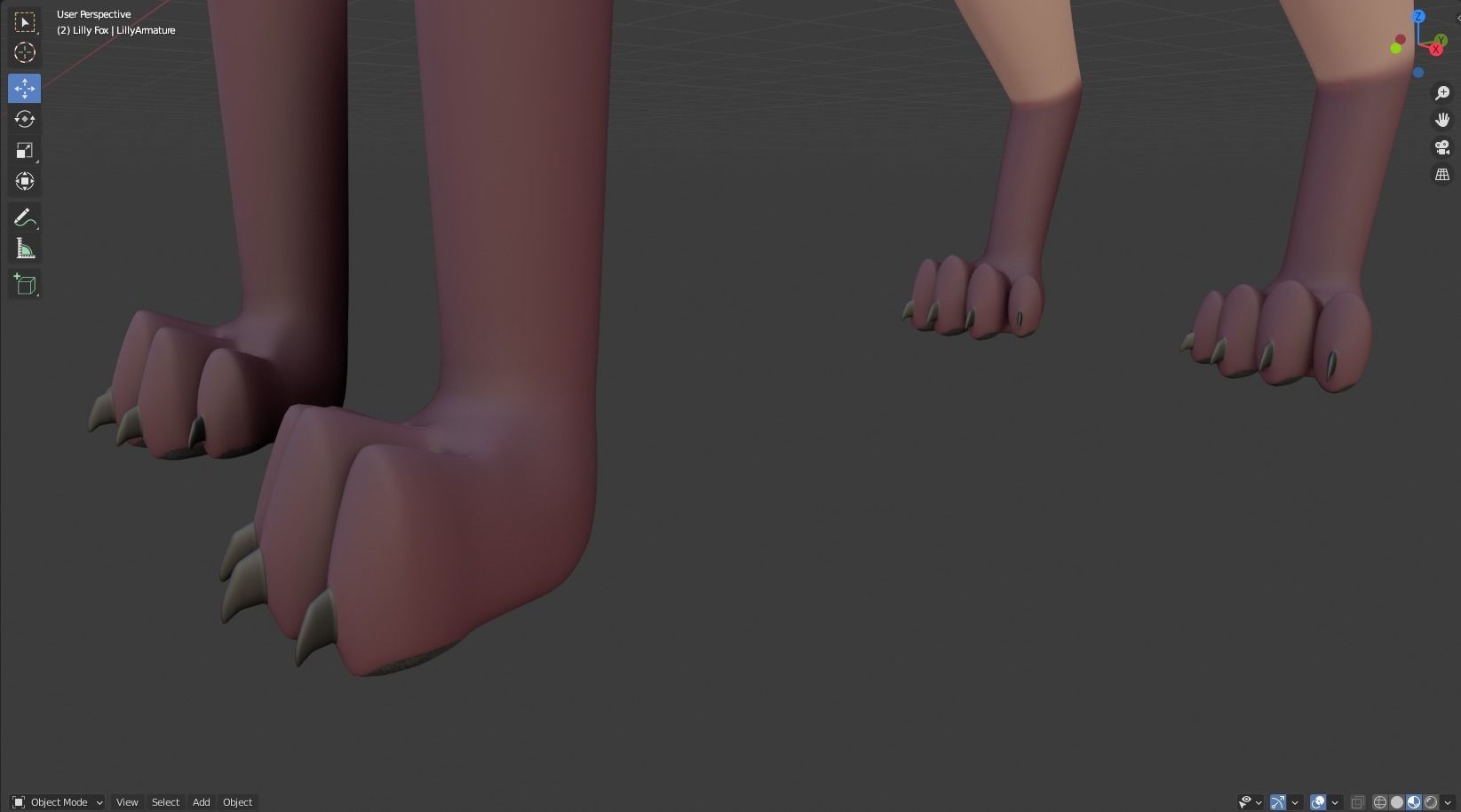 Lilly Female Fox 3D model_36