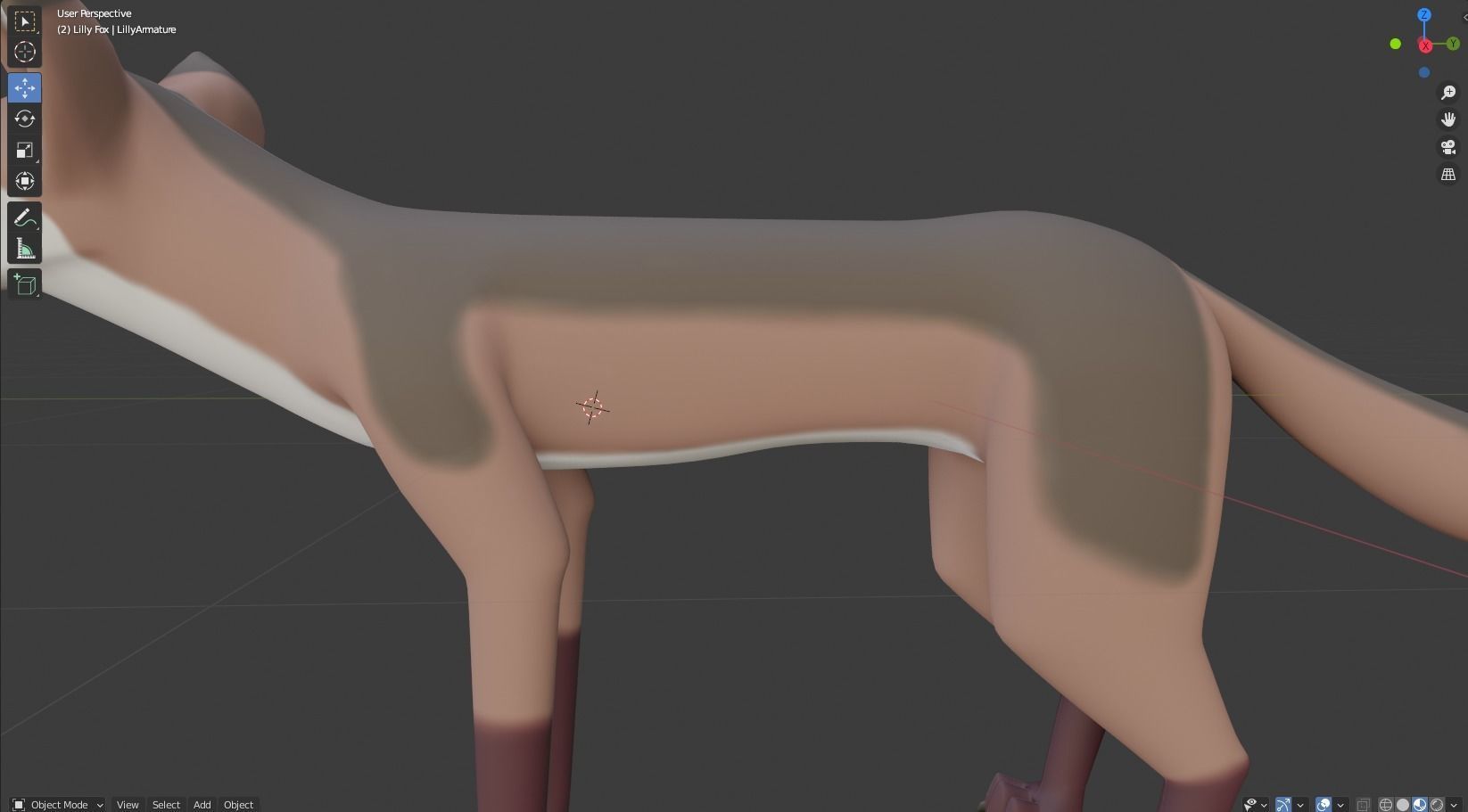 Lilly Female Fox 3D model_35