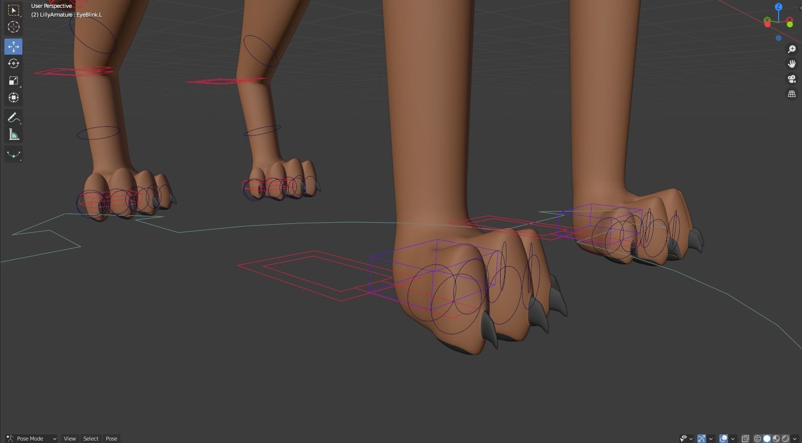 Lilly Female Fox 3D model_31