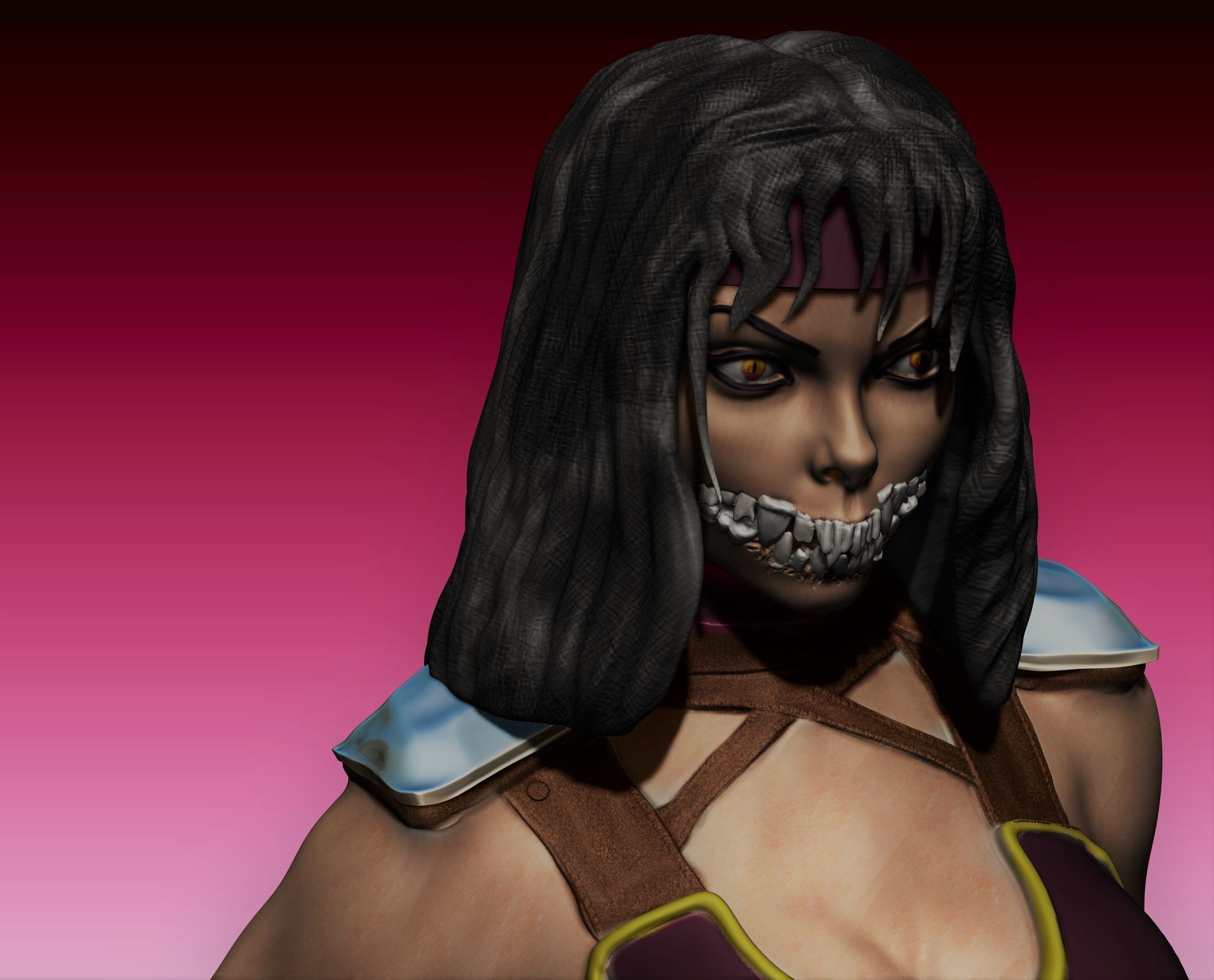 Mileena Fan art Mortal Kombat 3D print model_6