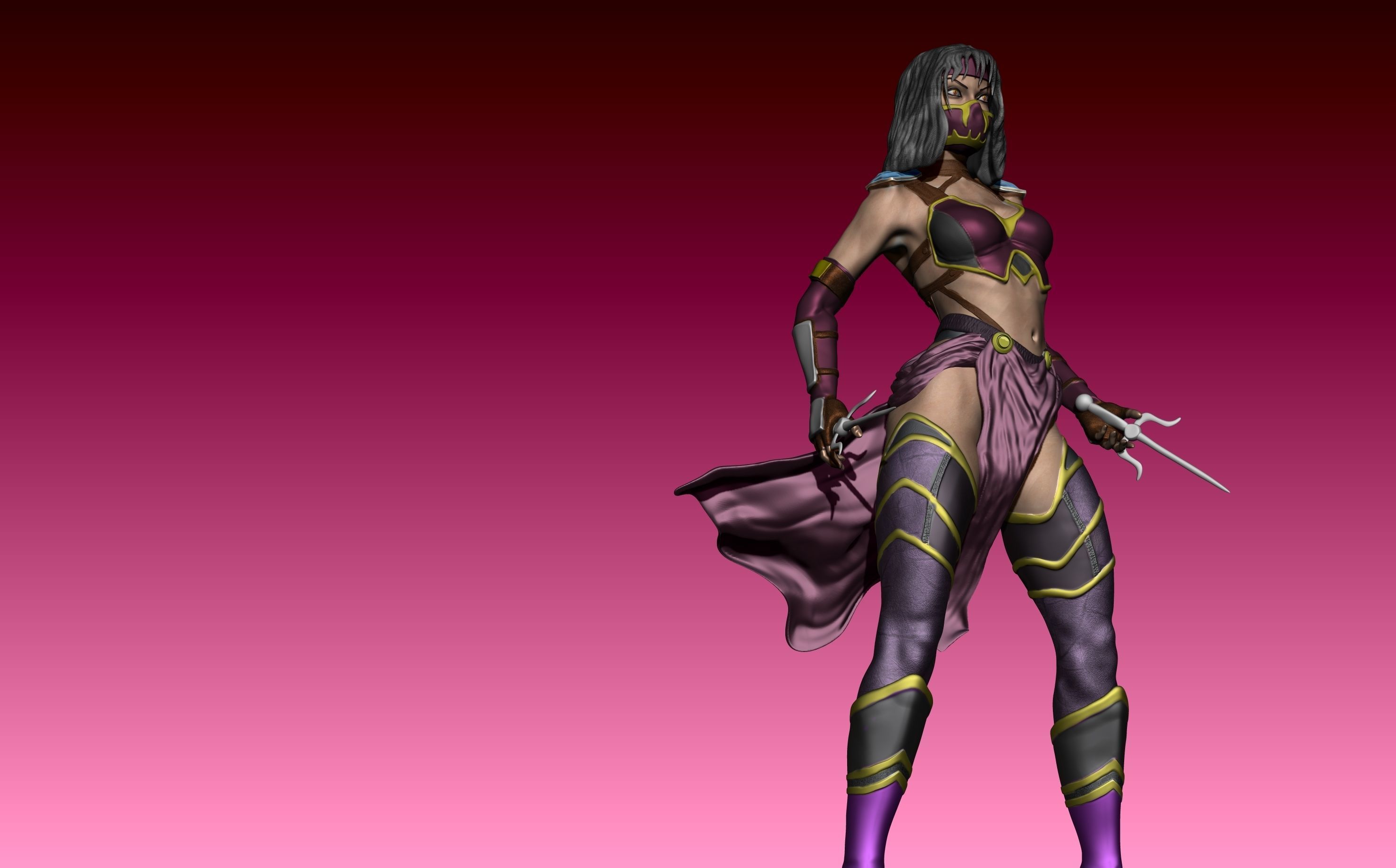 Mileena Fan art Mortal Kombat 3D print model_11