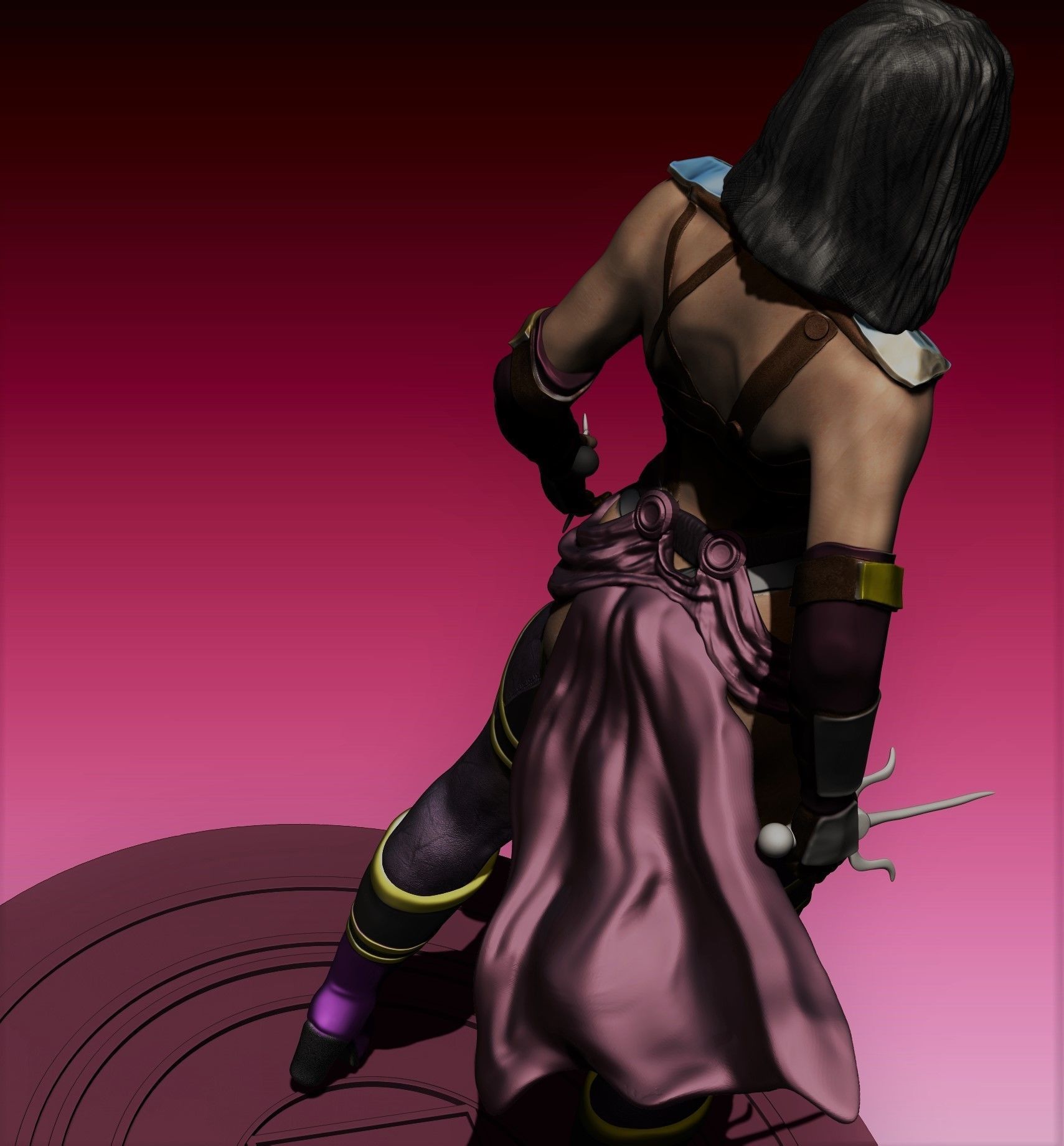 Mileena Fan art Mortal Kombat 3D print model_4