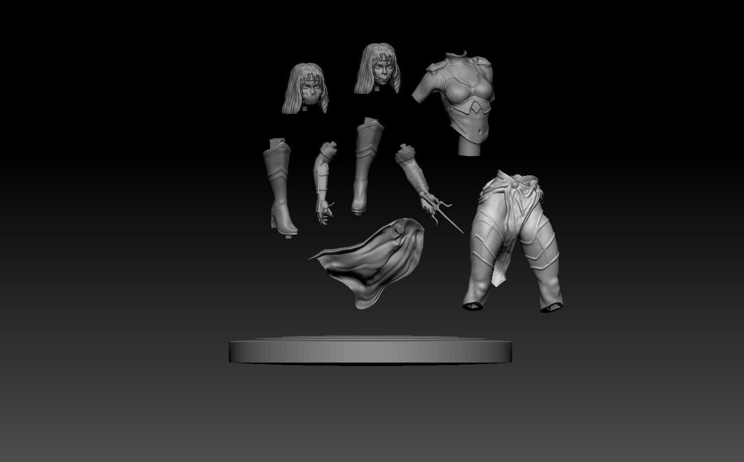 Mileena Fan art Mortal Kombat 3D print model_9