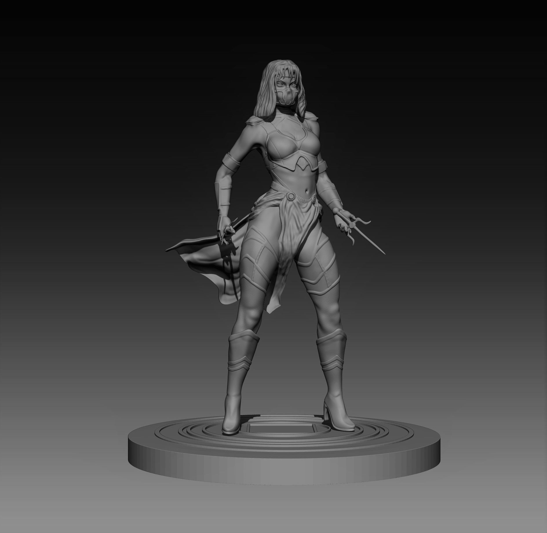 Mileena Fan art Mortal Kombat 3D print model_8