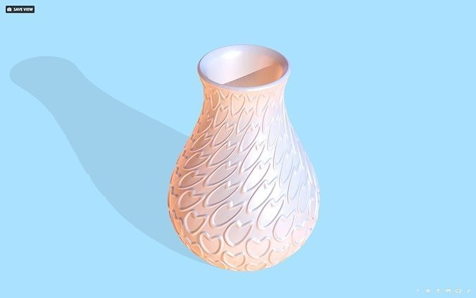 Vase Heart 2 3D print model