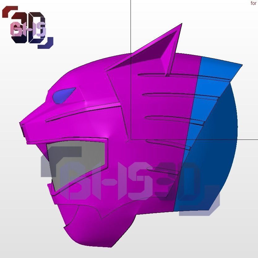 Gaorangers Silver Helmet 3D 3D print model_6