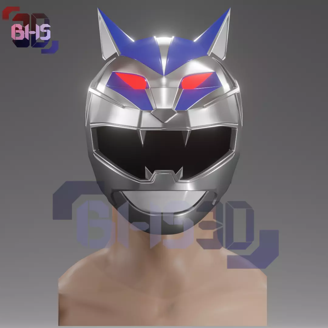 Gaorangers Silver Helmet 3D 3D print model_0