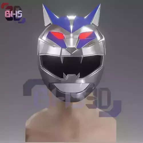 Gaorangers Silver Helmet 3D