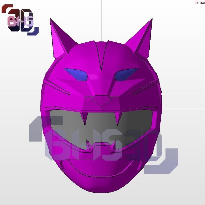 Gaorangers Silver Helmet 3D 3D print model_4
