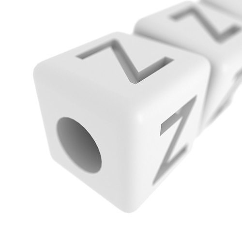 Letters Bracelet Z 0026 3D print model