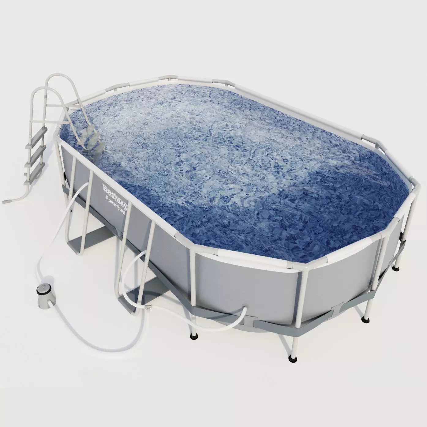 Bestway Oval Frame Pool 3D model_0