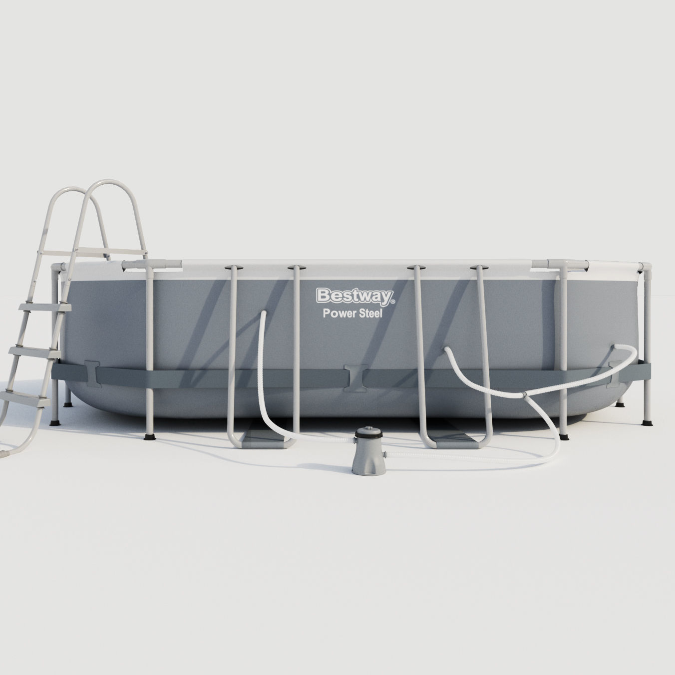 Bestway Oval Frame Pool 3D model_1