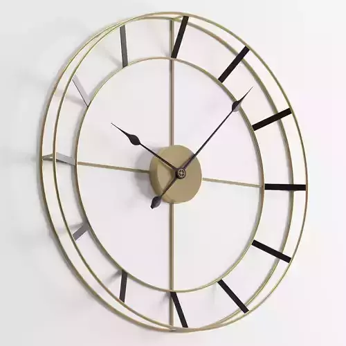 Wall Clock 2 free Free 3D model