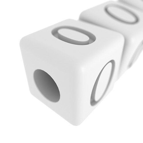 Numbers Bracelet 0 0027 Free 3D print model