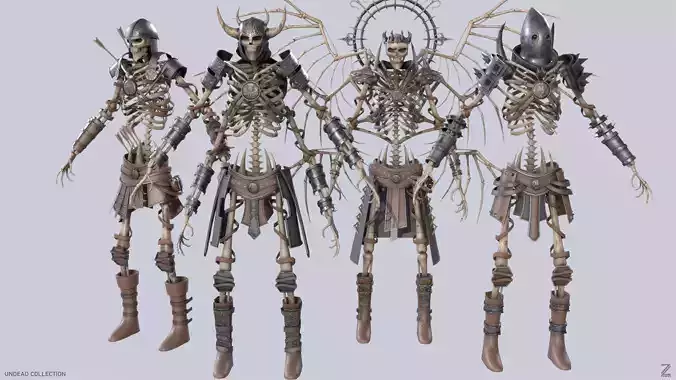 Undead collection skeleton warriors