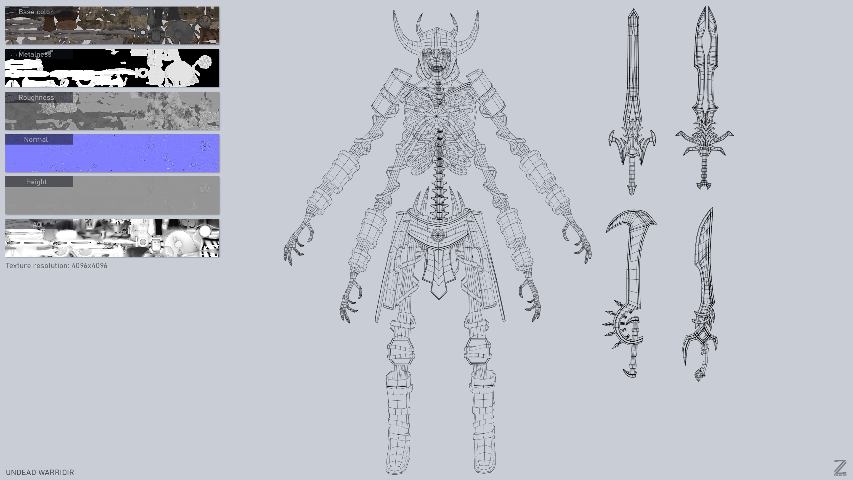 Undead collection skeleton warriors _4